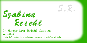 szabina reichl business card